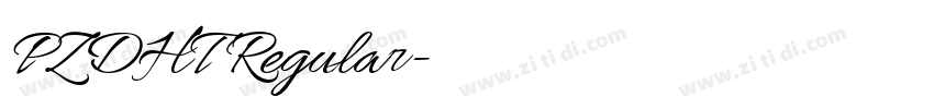 PZDHT Regular字体转换